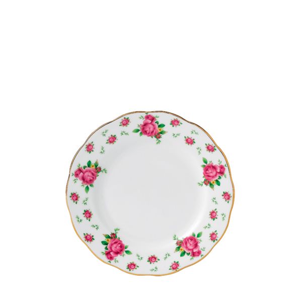 Royal Albert New Country Roses Gebaksbordje 16cm - white vintage
