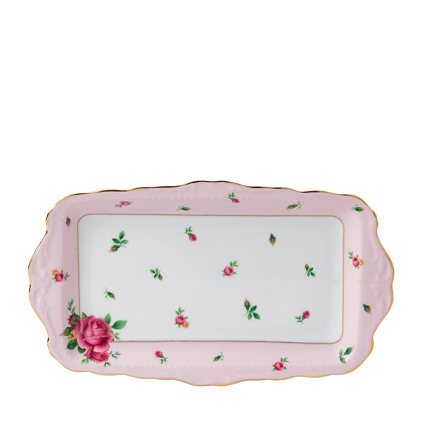 Royal Albert New Country Roses Cakeschaal - pink vintage