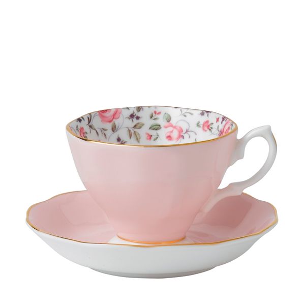 Royal Albert New Country Roses Theekop en schotel - confetti vintage