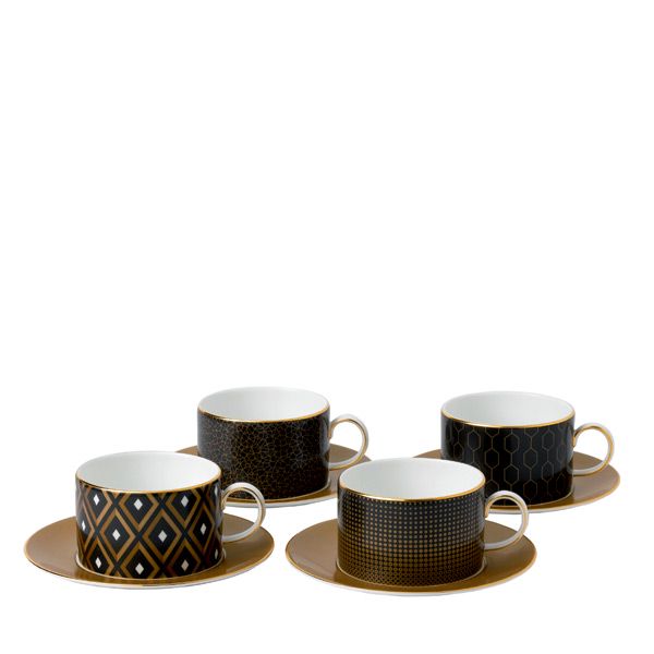 Wedgwood Arris Theekop en schotel - set van 4