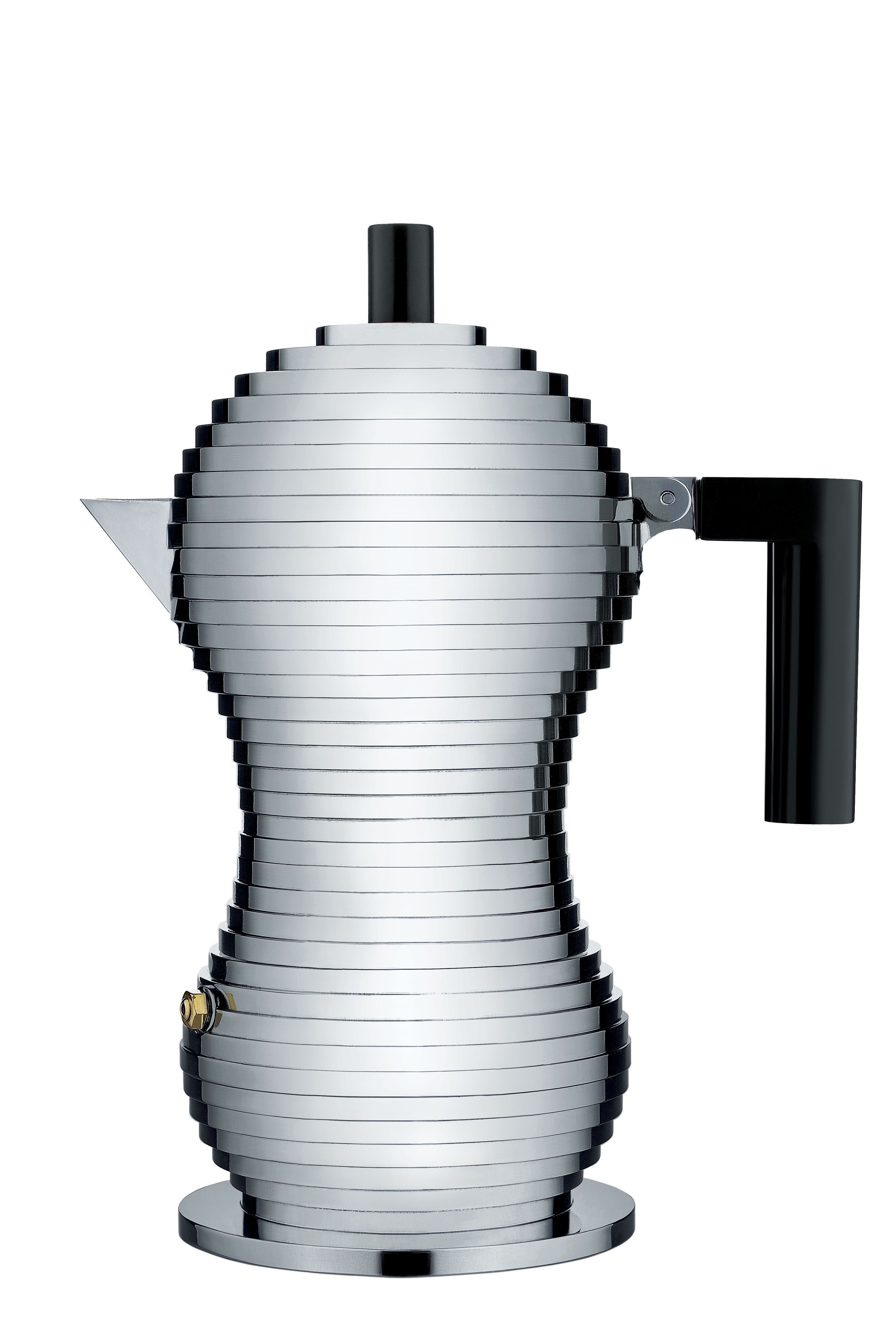 Alessi Percolator MDL02/3 Zwart Pulcina Door Michele De Lucchi