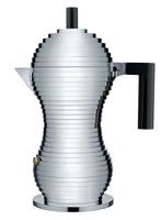 Alessi Percolator MDL02/6 Zwart Pulcina Door Michele De Lucchi