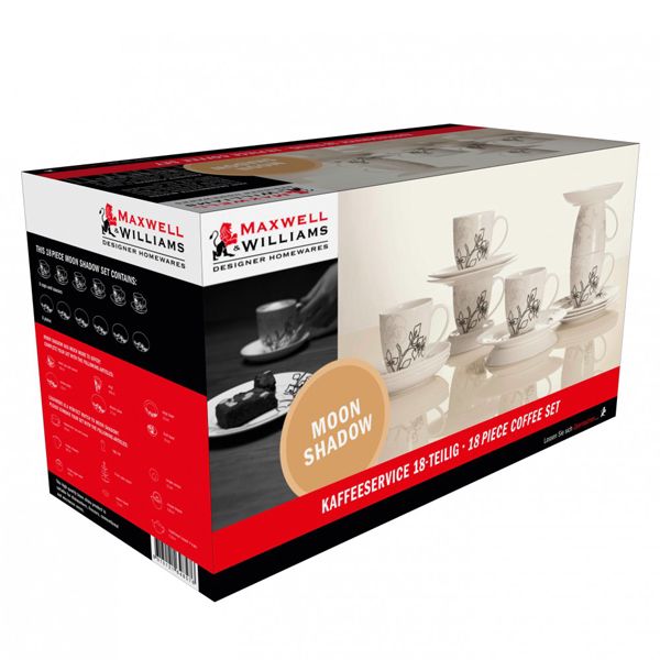 Maxwell & Williams Moon Shadow 18-Delige koffieset