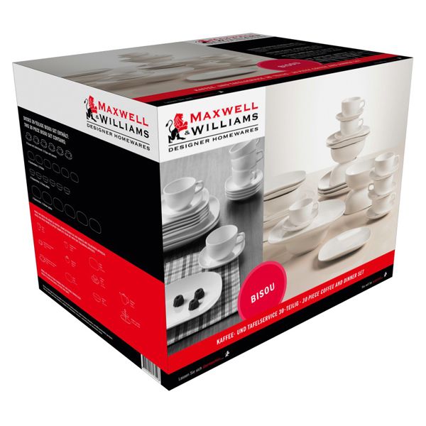 Maxwell & Williams Bisou 30-Delige startset - wit