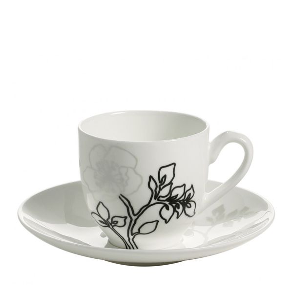 Maxwell & Williams Moon Shadow Espressokop en schotel 0.11 Liter
