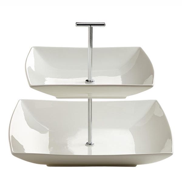 Maxwell & Williams East meets West etagere 2-delig - diepe borden