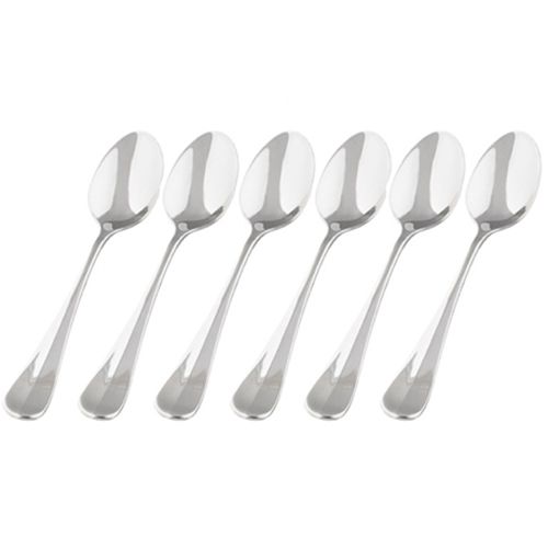 Keltum Hollands Glad (edelstaal) Theelepel - 6 Stuks