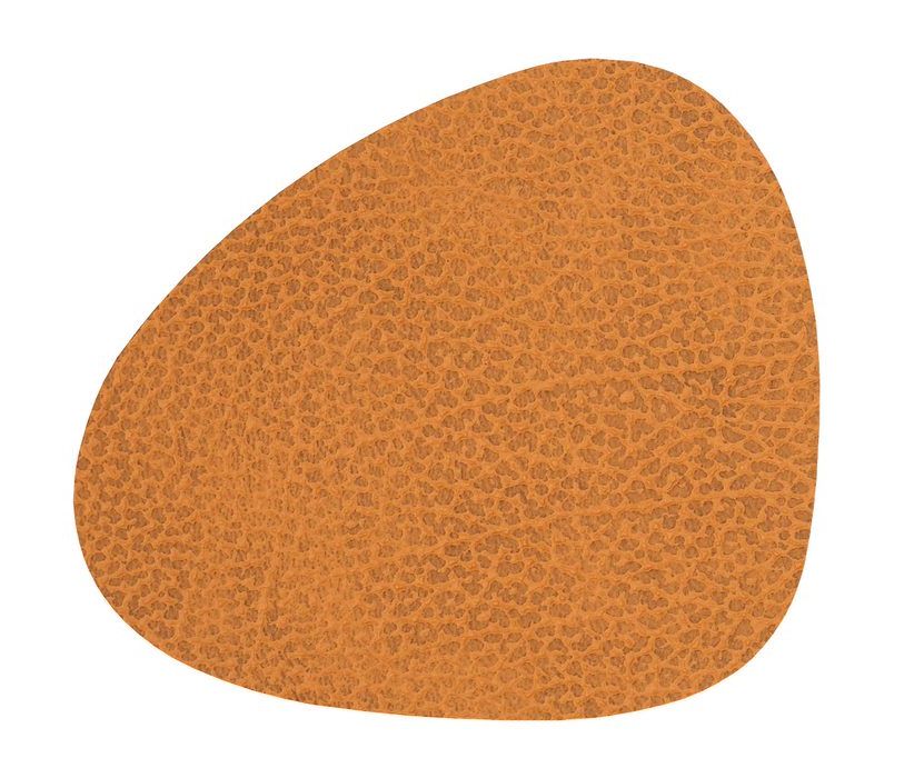 LIND DNA Onderzetter Leer Hippo Curry 11 x 13 cm