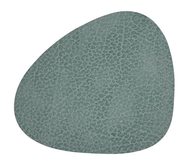 LIND DNA Onderzetter Leer Hippo Pastel Groen 11 x 13 cm