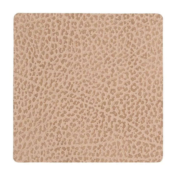 LIND DNA Onderzetter Leer Hippo Zand 10 x 10 cm