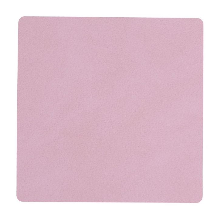 LIND DNA Onderzetter Leer Nupo Lavendel 10 x 10 cm