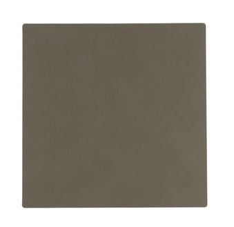 LIND DNA Onderzetter Leer Nupo Leger Groen 10 x 10 cm