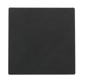 LIND DNA Onderzetter Leer Nupo Zwart 10 x 10 cm