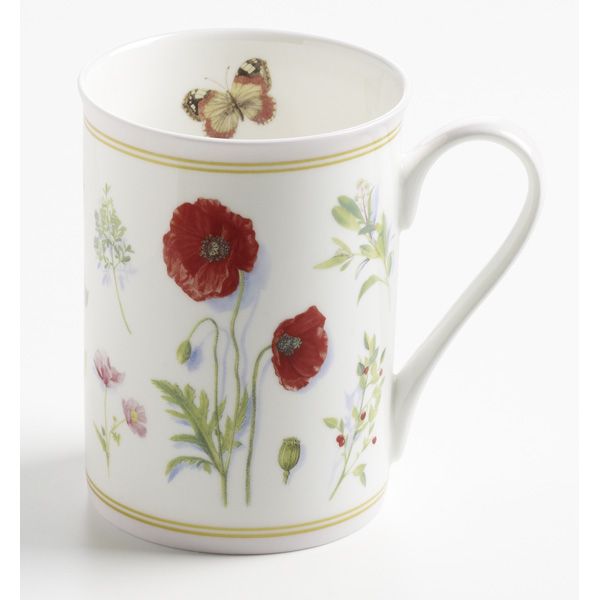 Maxwell & Williams Butterfly Garden Beker met oor - roze