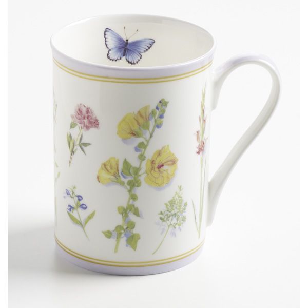 Maxwell & Williams Butterfly Garden Beker met oor - lila
