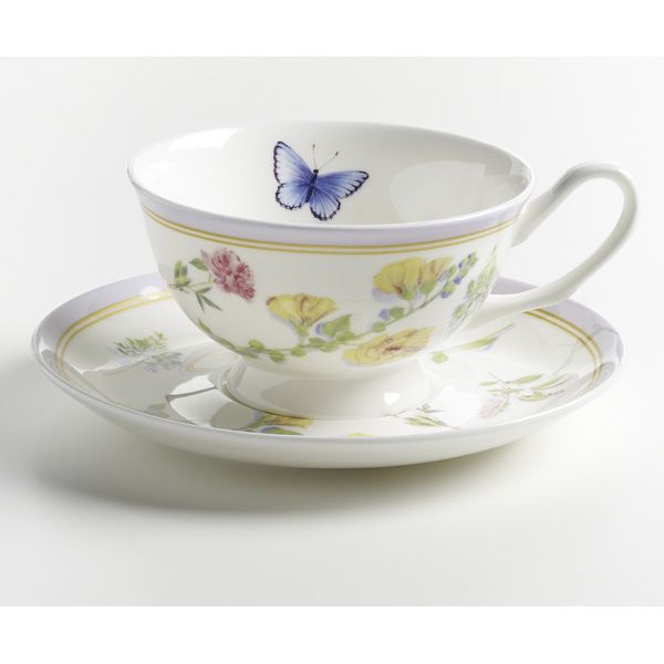 Maxwell & Williams Butterfly Garden Kop en schotel - lila