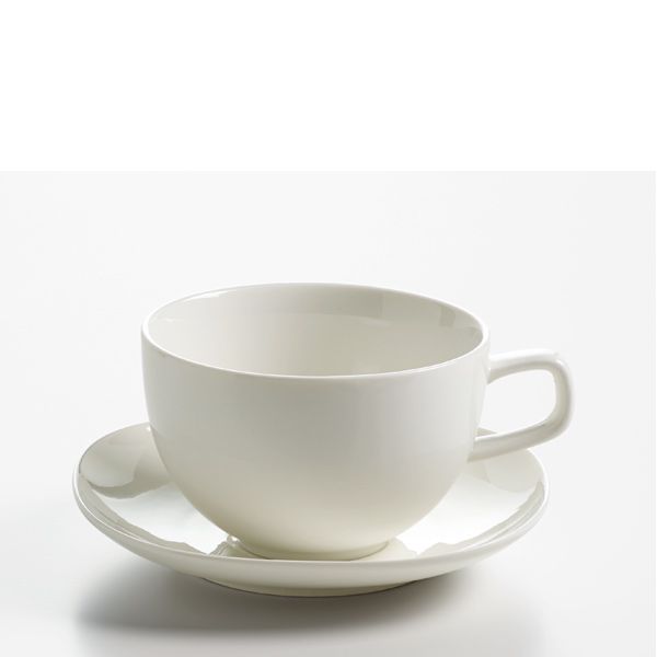 Maxwell & Williams Bisou Cappuccinokop en schotel - wit