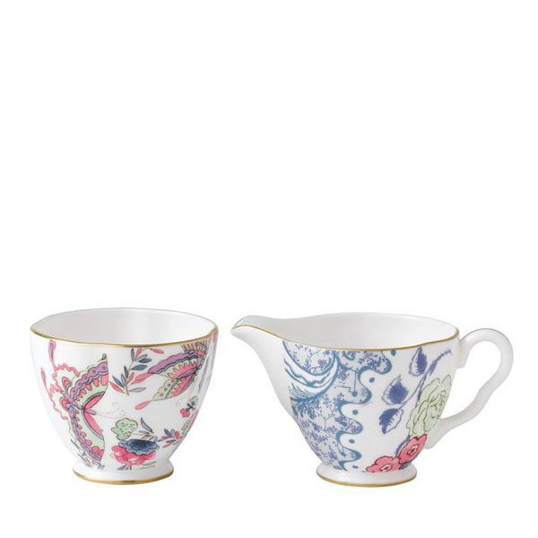 Wedgwood Butterfly Bloom Melkkannetje en suikerpot