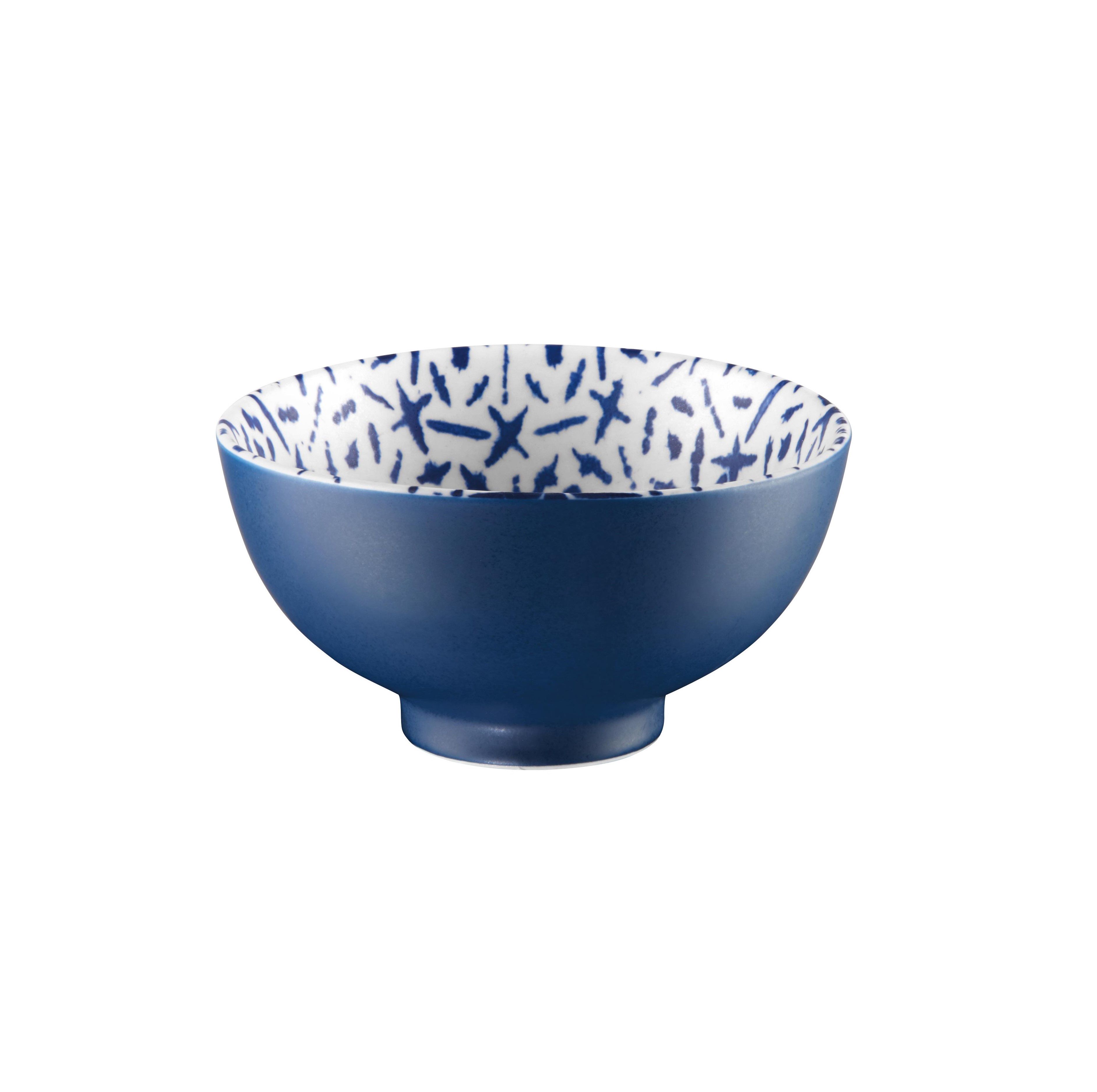 ASA Selection Indigo schaaltje ø 11,5cm - geblokt - 2 stuks