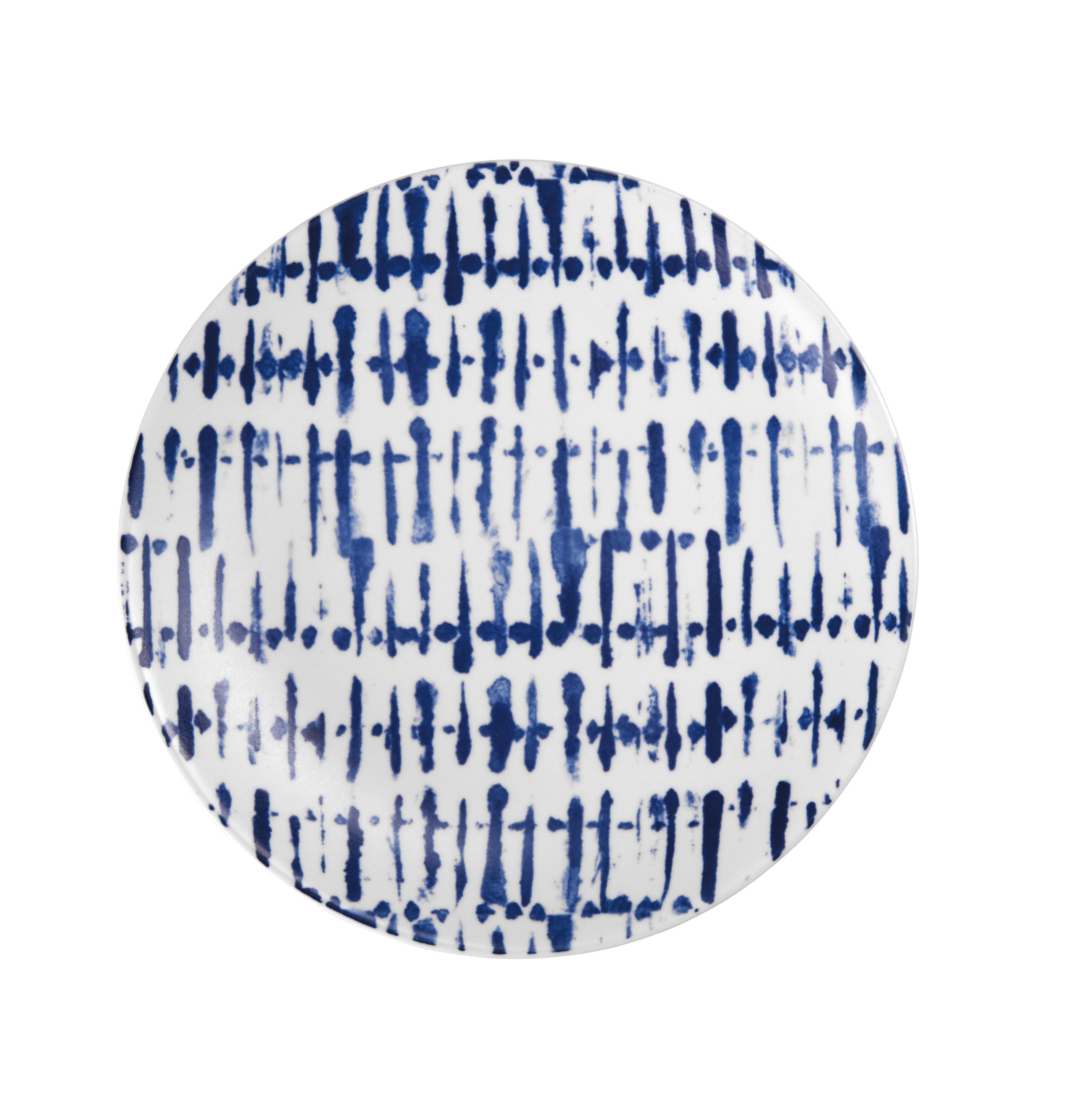 ASA Selection Indigo ontbijtbord ø 20cm - streep - 2 stuks