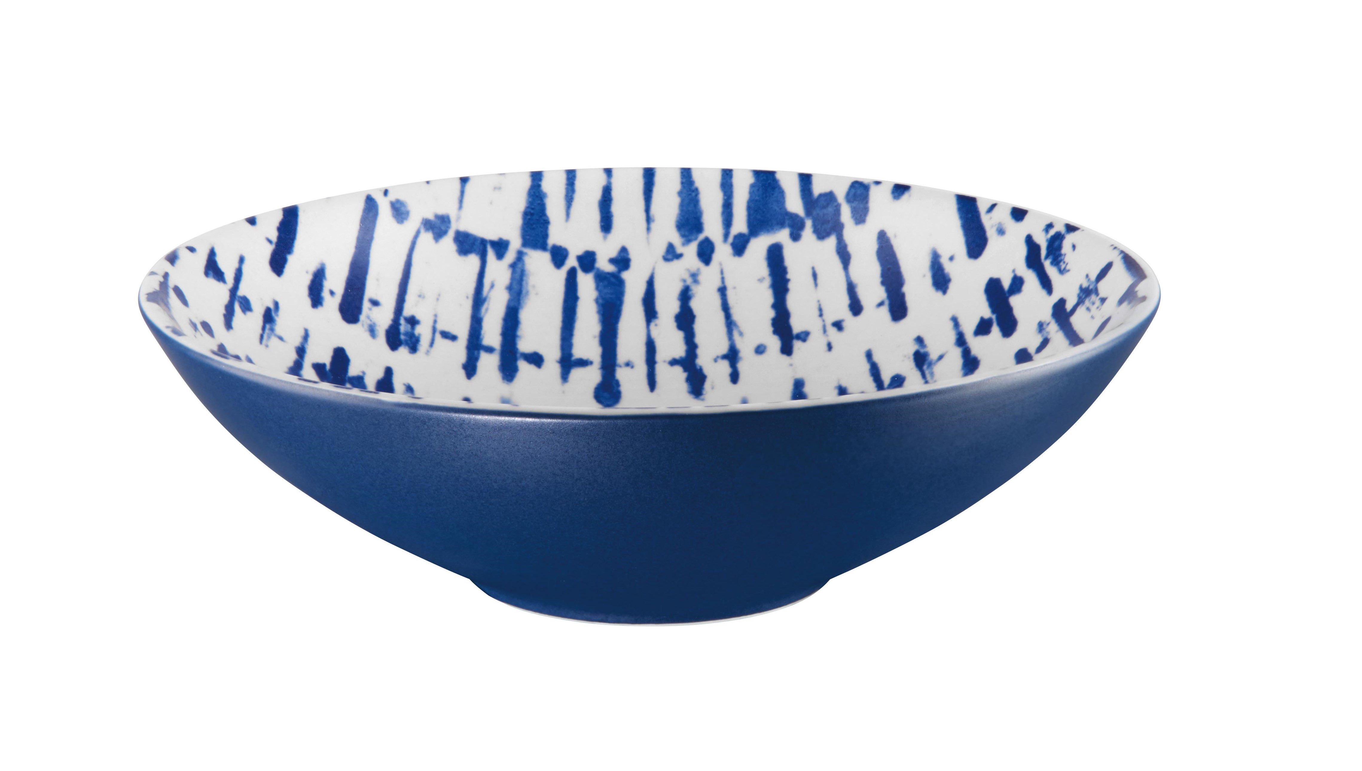 ASA Selection Indigo soepbord ø 18cm - streep - 2 stuks