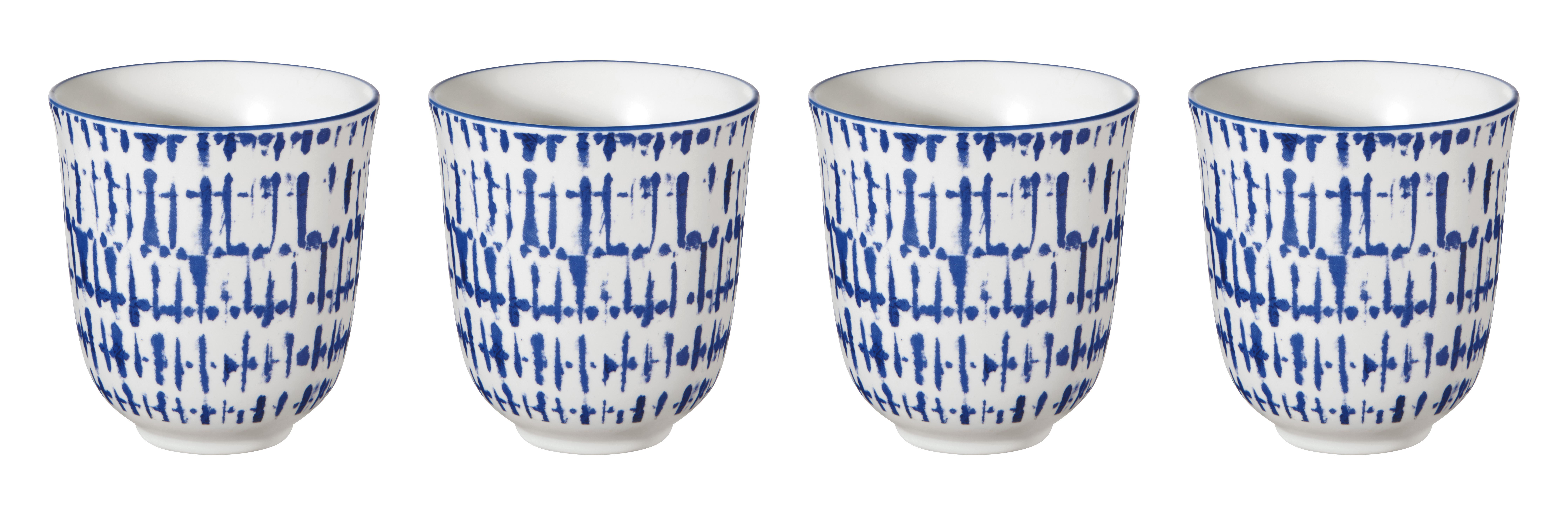 ASA Selection Indigo theekop 15cl - streep - 4 stuks