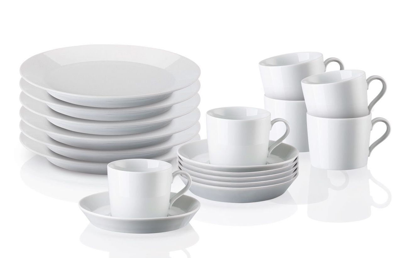 Arzberg Tric 18-Delige koffieset - wit