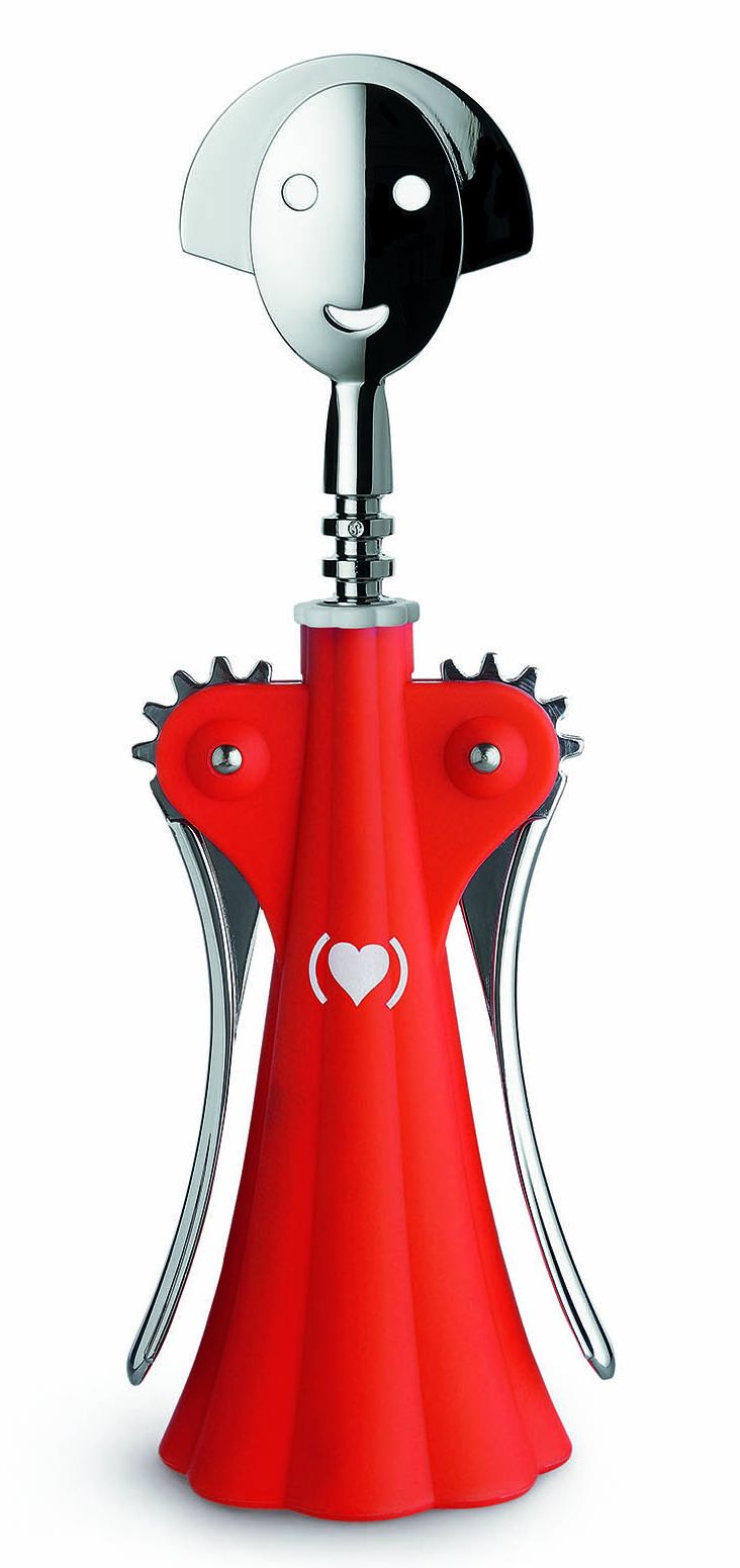 Alessi Anna G. kurkentrekker rood AM01 door Alessandro Mendini