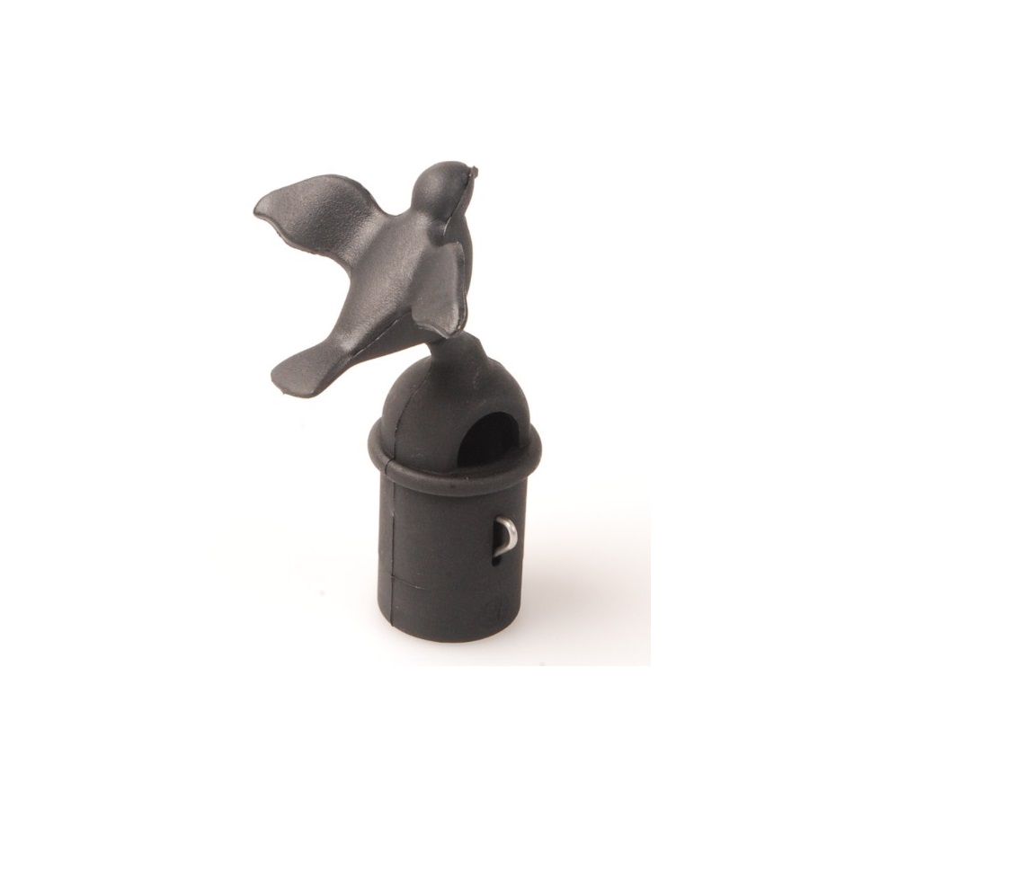 Alessi Reserve Vogel Fluit Zwart Voor Fluitketel 9093
