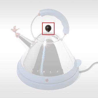 Alessi Reserve Dekseldop Waterkoker MG32 - Zwart