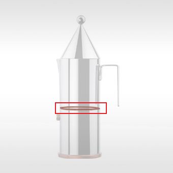 Alessi Reserve Rubber Afsluitring Voor Koffiemaker La Conica 90002