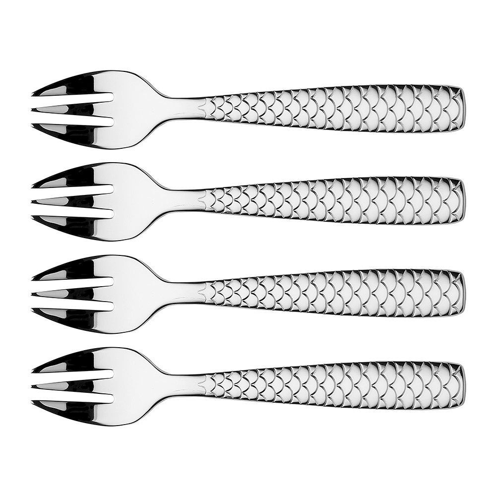 Alessi Colombina Fish Oestervork - 4 Stuks