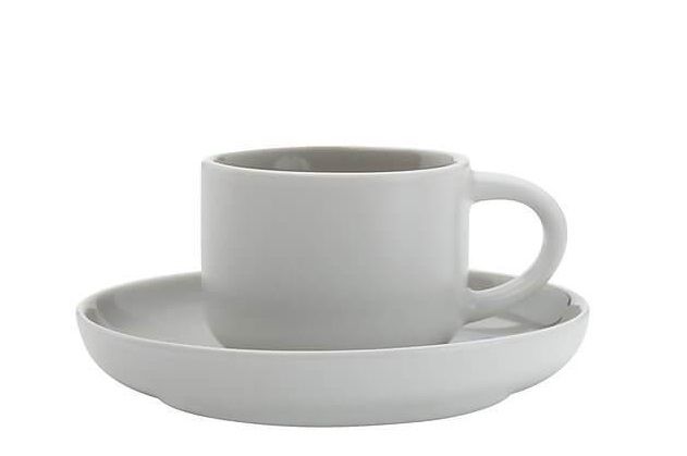 Maxwell & Williams Tint espressokop en schotel 10cl - lichtgrijs