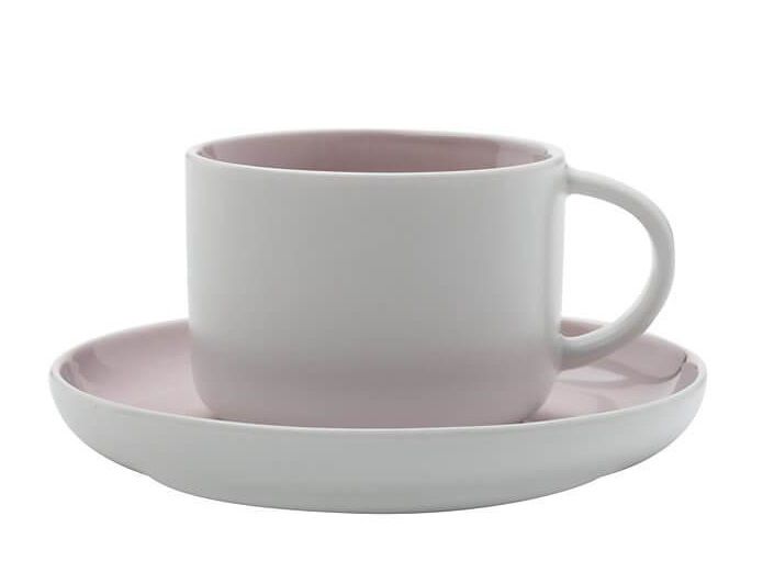 Maxwell & Williams Tint Kop en Schotel Roze 25 cl
