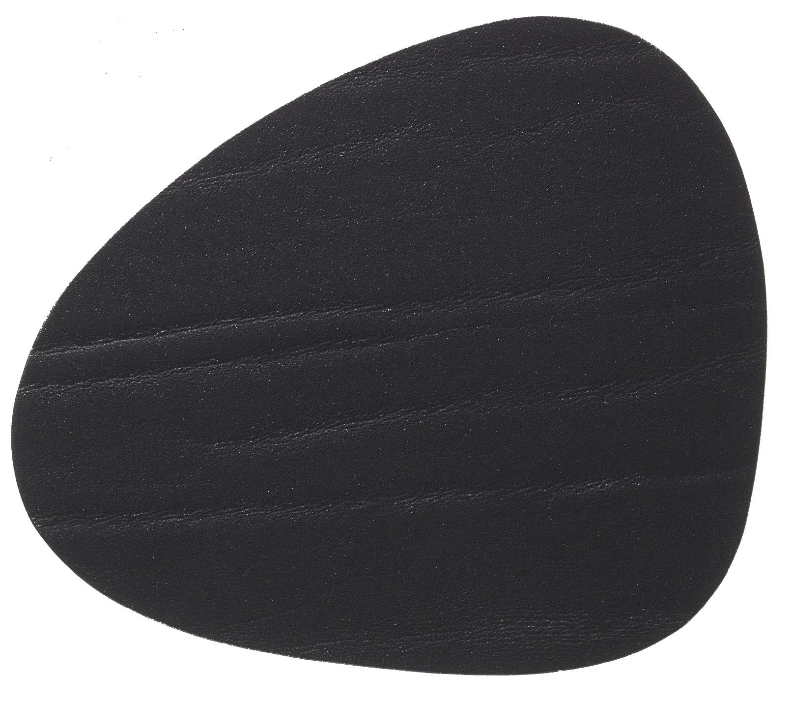 LIND DNA Onderzetter Leer Buffalo Zwart 11 x 13 cm
