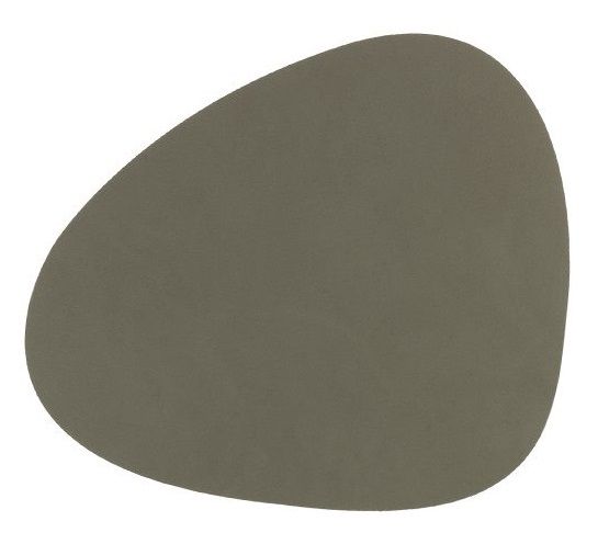 LIND DNA Onderzetter Leer Nupo Leger Groen 11 x 13 cm