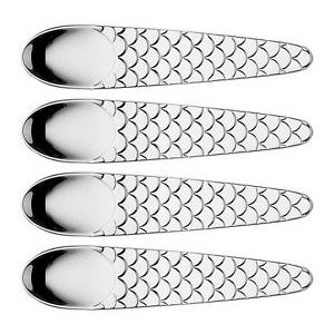 Alessi Colombina Fish kaviaarlepels - 4 stuks
