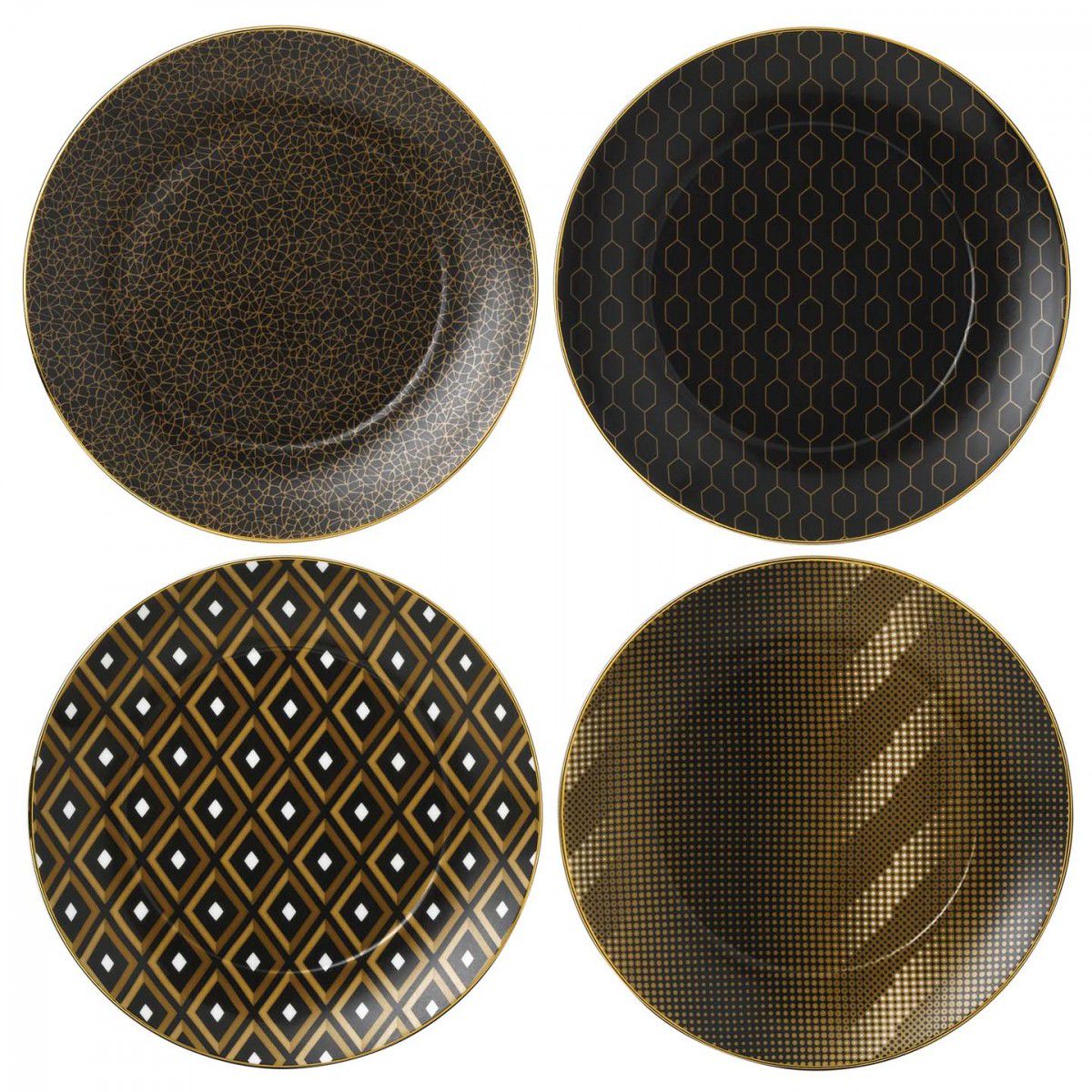 Wedgwood Arris gebaksbordjes - set van 4