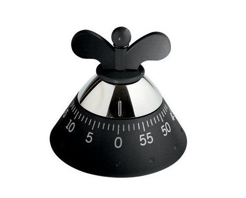 Alessi kookwekker A09 B door Michael Graves - zwart
