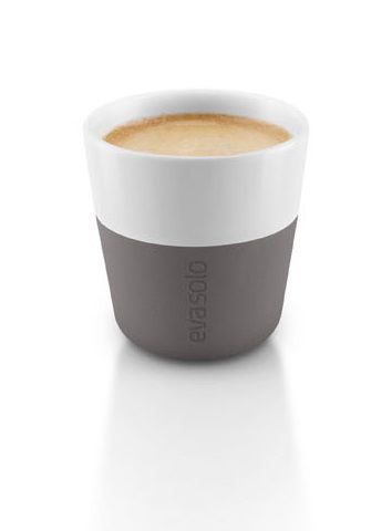 Eva Solo espressokop 8cl - grijs - 2 stuks