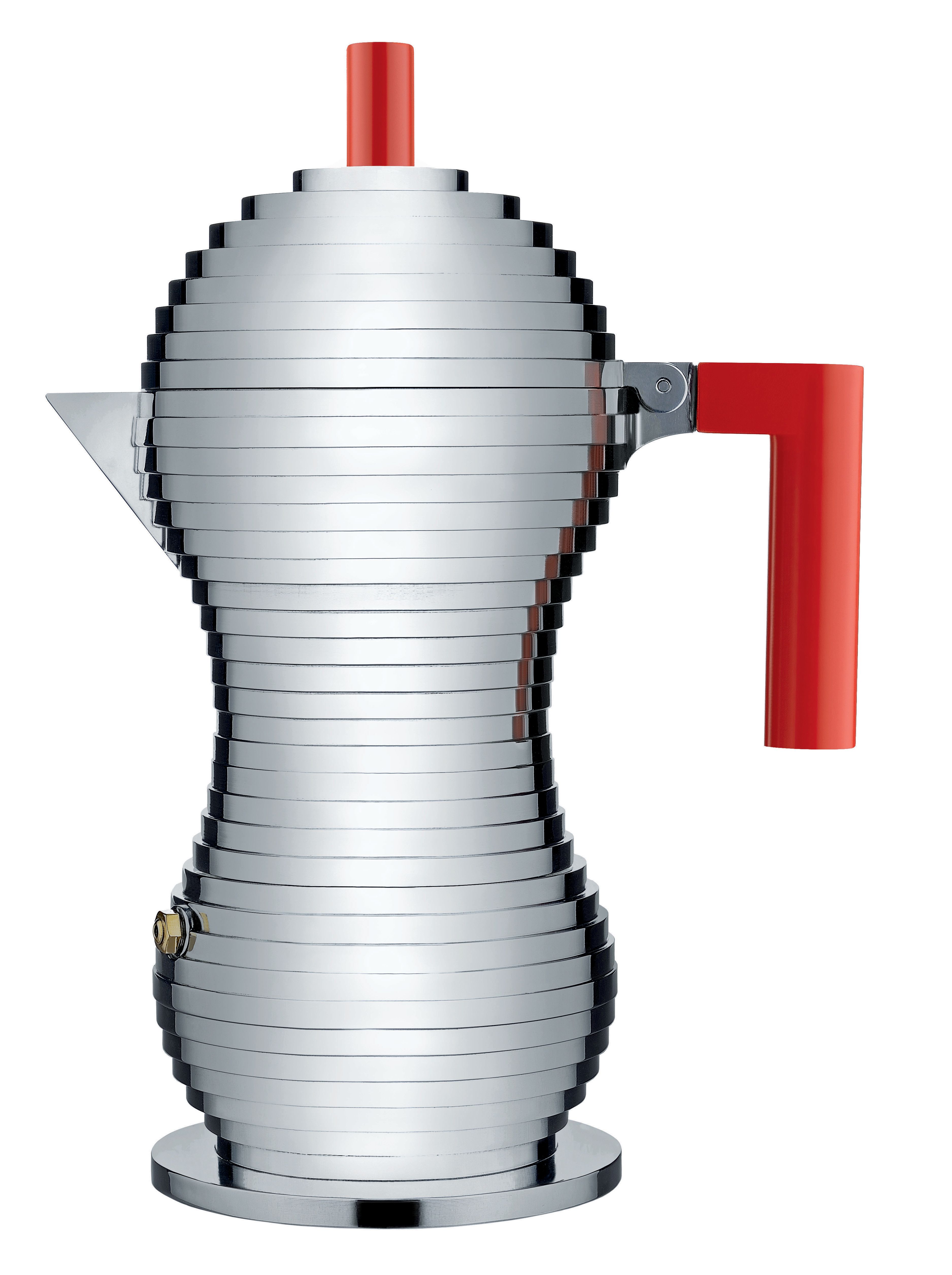 Alessi Percolator MDL02/3 Rood Pulcina Door Michele De Lucchi