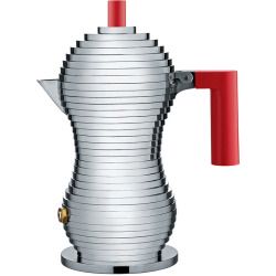Alessi Percolator MDL02/6 Rood Pulcina Door Michele De Lucchi