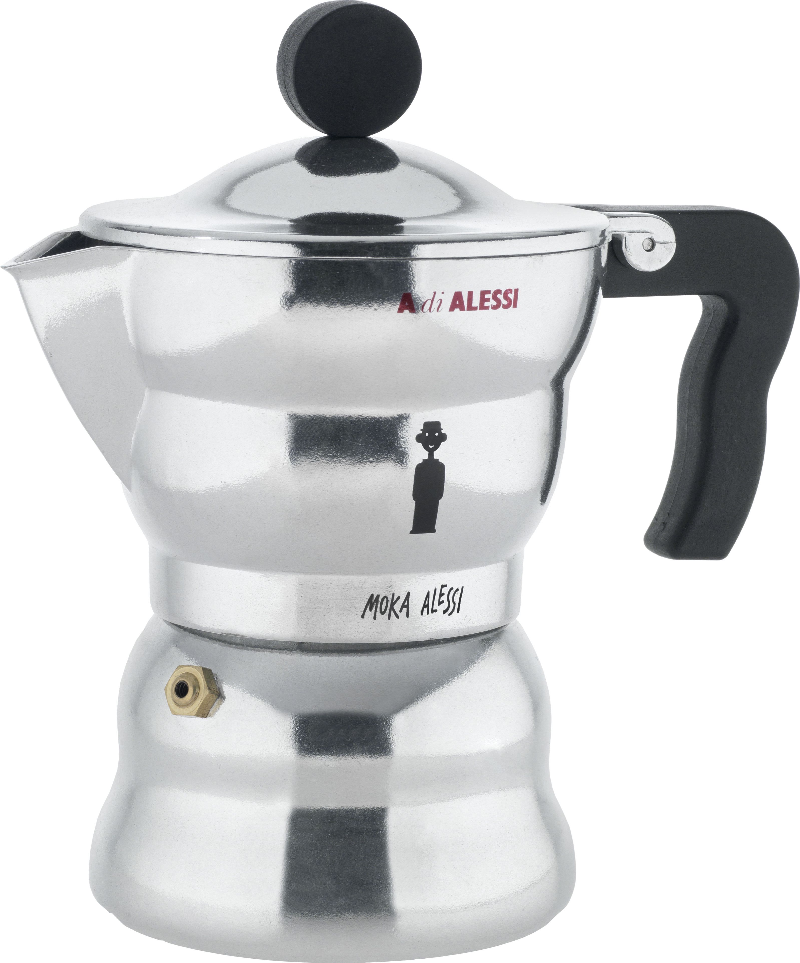 Alessi Percolator AAM33/6 Moka Door Alessandro Mendini