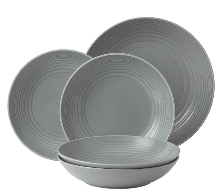 Royal Doulton Gordon Ramsay Maze pastabordenset 5-delig - dark gery