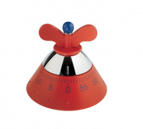 Alessi kookwekker A09 R door Michael Graves - rood