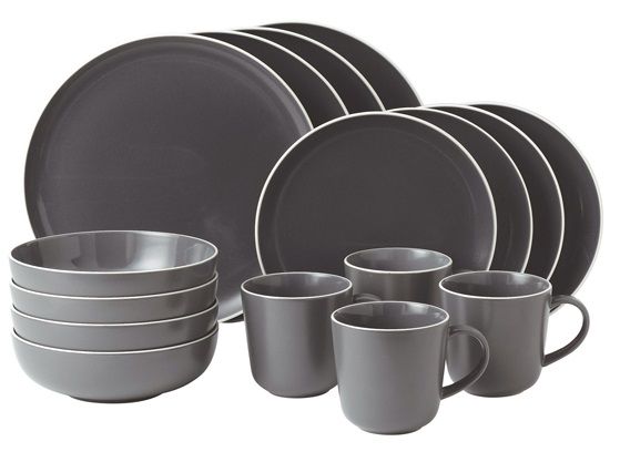Royal Doulton Gordon Ramsay Bread Street 16-Delige set - grijs